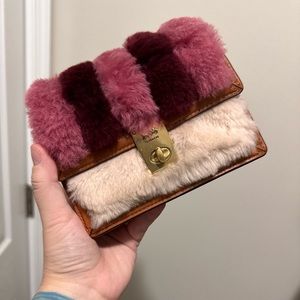 Coach furry belt bag